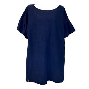 Vineyard Vines Flutter Sleeves BLue Dress Size M